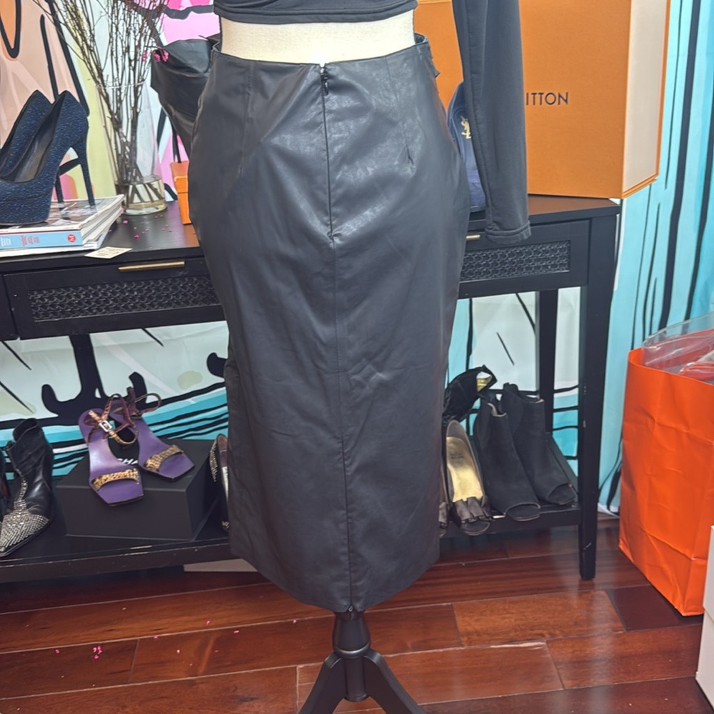 MSGM polyurethane skirt with tags - Picture 3 of 5